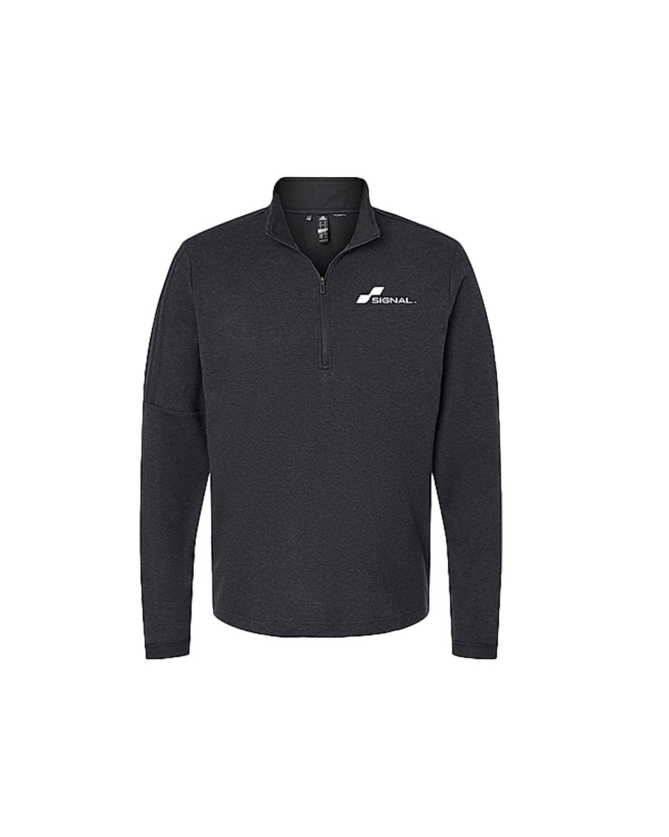 Adidas Adult 3-Stripes Quarter-Zip Sweater