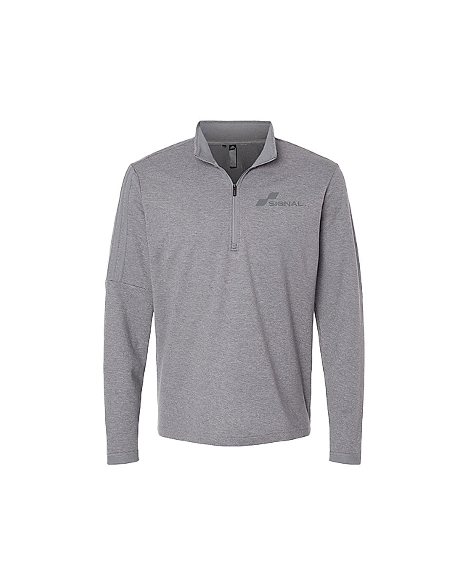Adidas Adult 3-Stripes Quarter-Zip Sweater