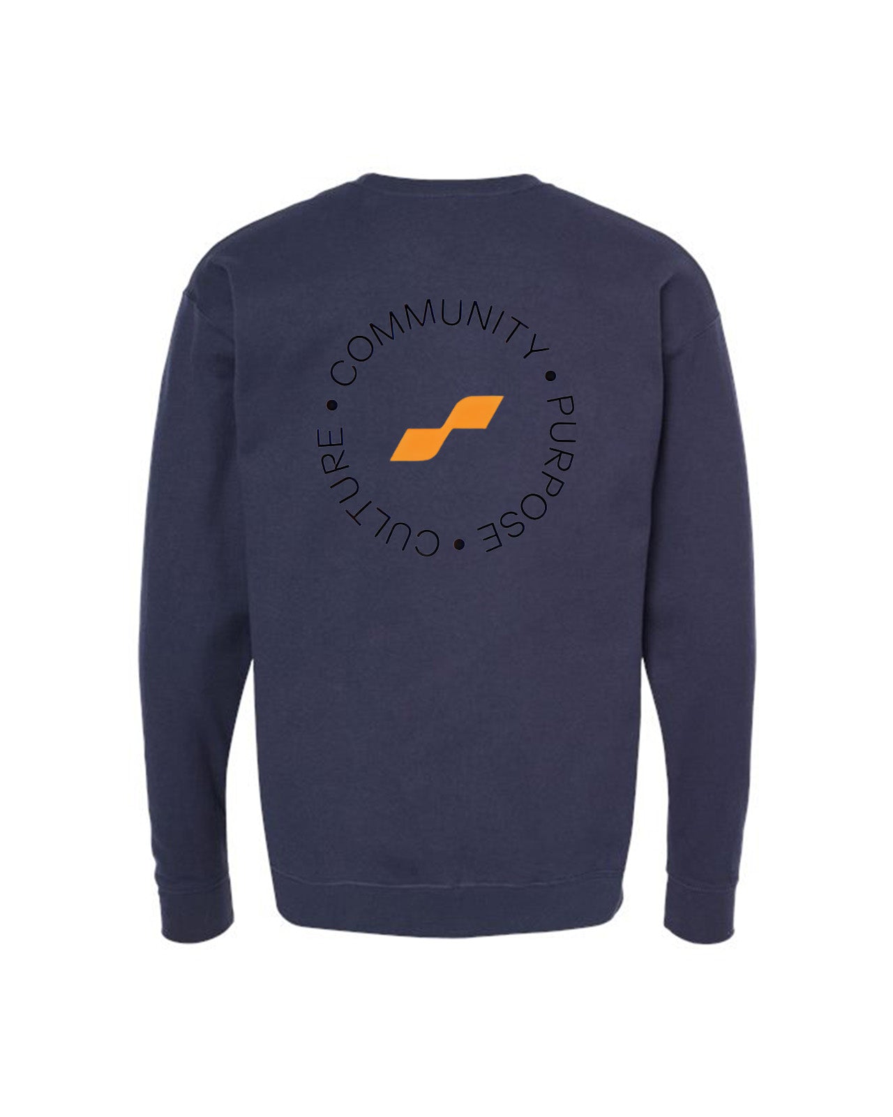 Custom Branded Crewneck Sweatshirt - Navy