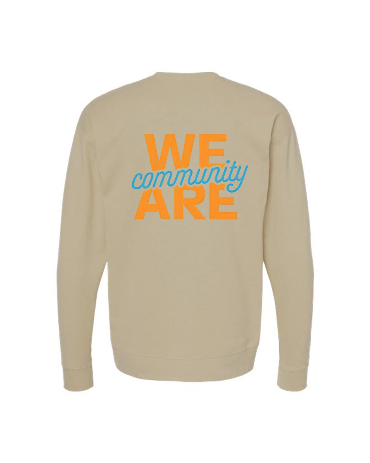 Custom Branded Crewneck Sweatshirt - Sand