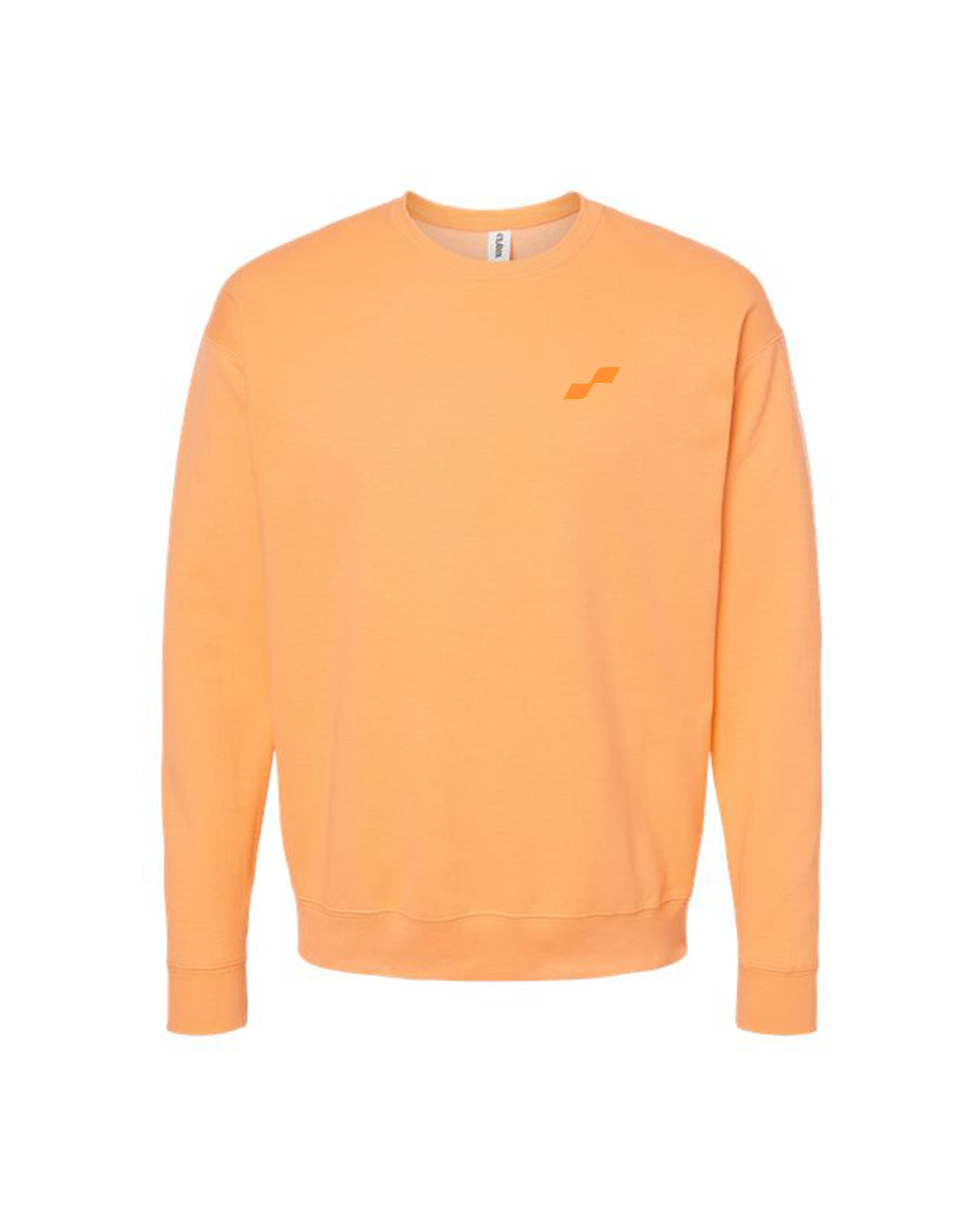 Custom Branded Crewneck Sweatshirt - Cantaloupe