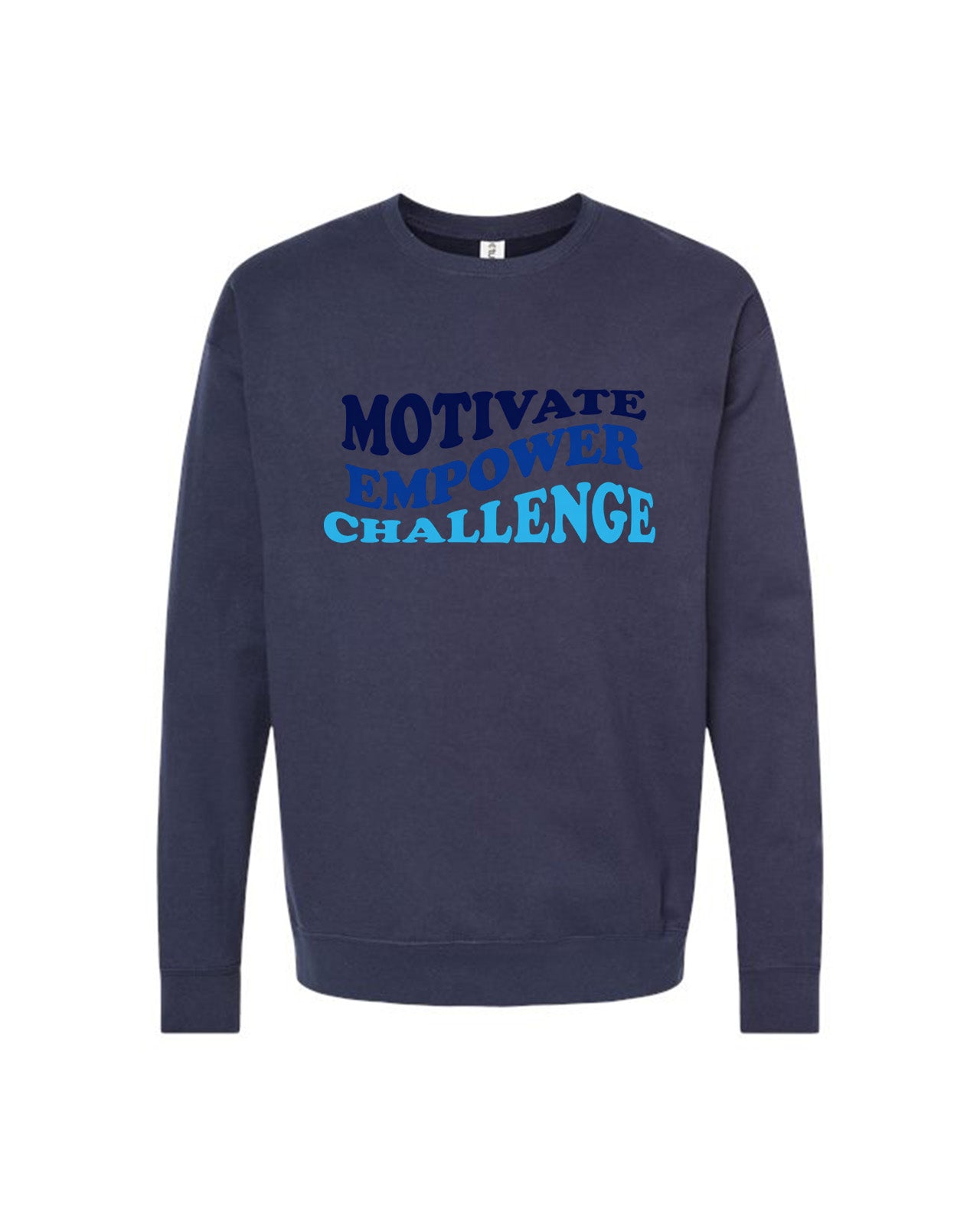 Custom Branded Crewneck Sweatshirt - Navy