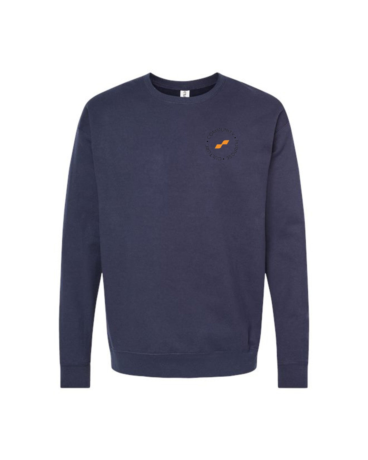 Custom Branded Crewneck Sweatshirt - Navy