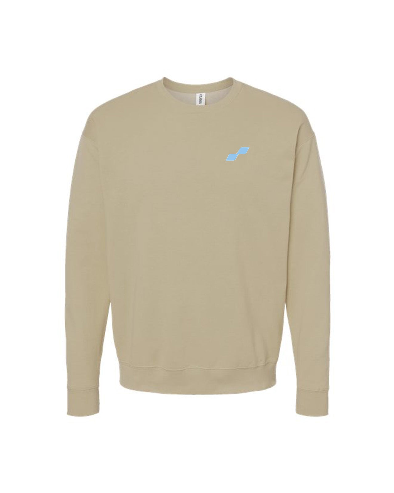 Custom Branded Crewneck Sweatshirt - Sand