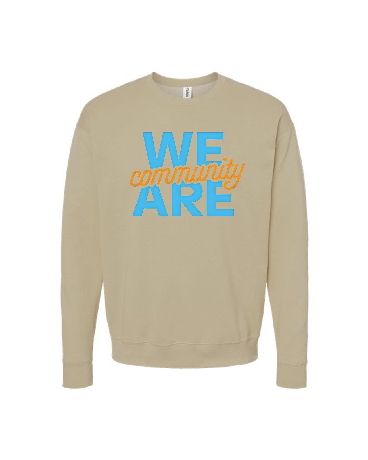 Custom Branded Crewneck Sweatshirt - Sand