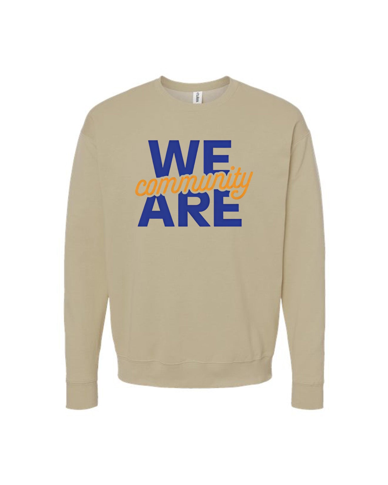 Custom Branded Crewneck Sweatshirt - Sand