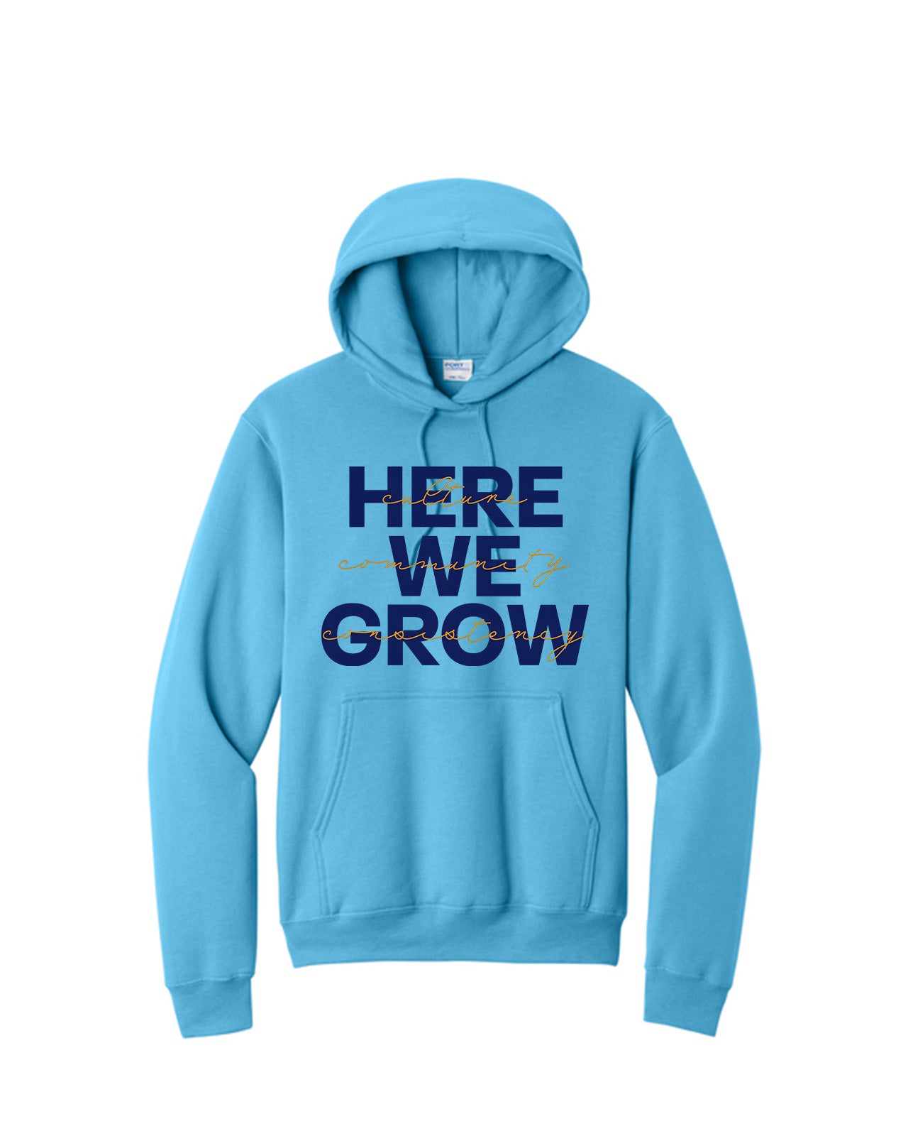 Custom Branded Hoodie - Aquatic Blue