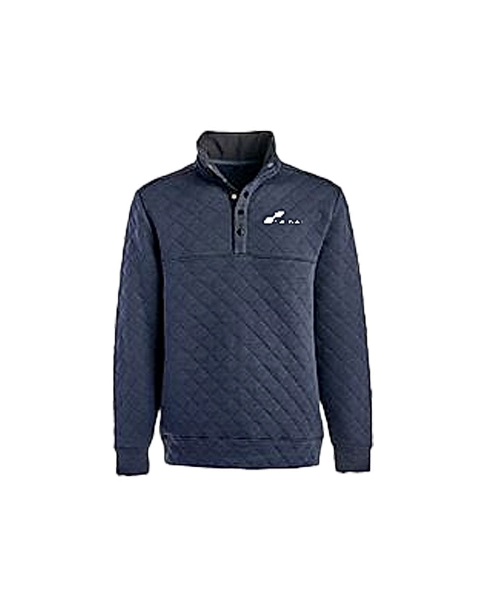 J. America Adult Quilted Snap Pullover