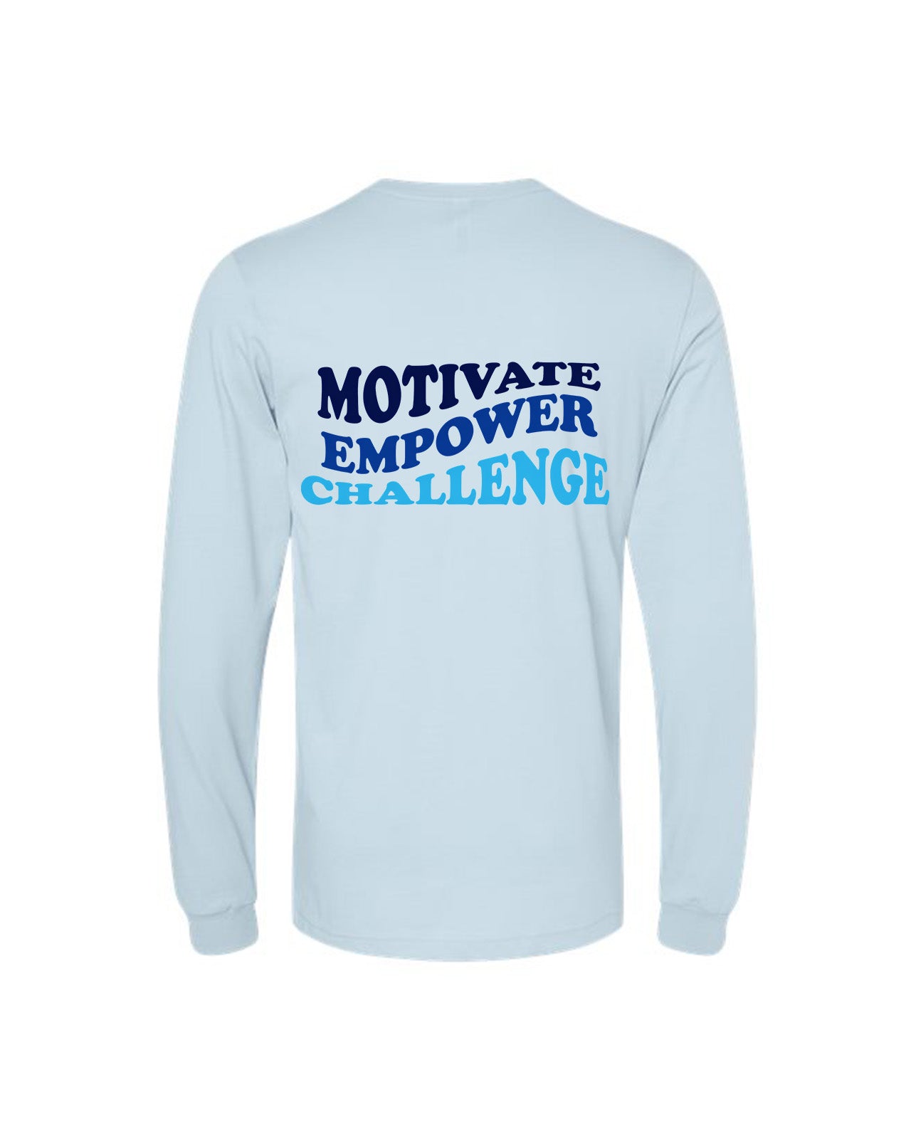 Custom Branded Long Sleeve Tee - Baby Blue