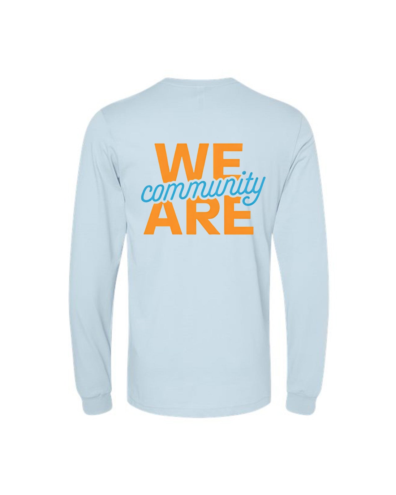 Custom Branded Long Sleeve Tee - Baby Blue