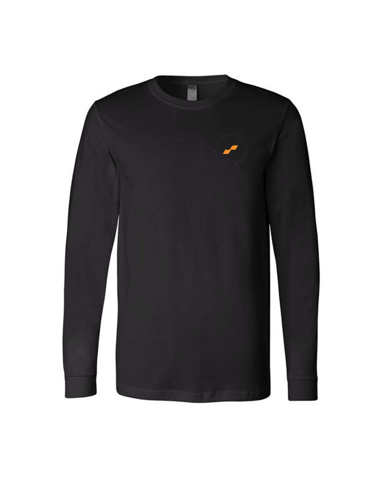 Custom Branded Long Sleeve Tee - Black