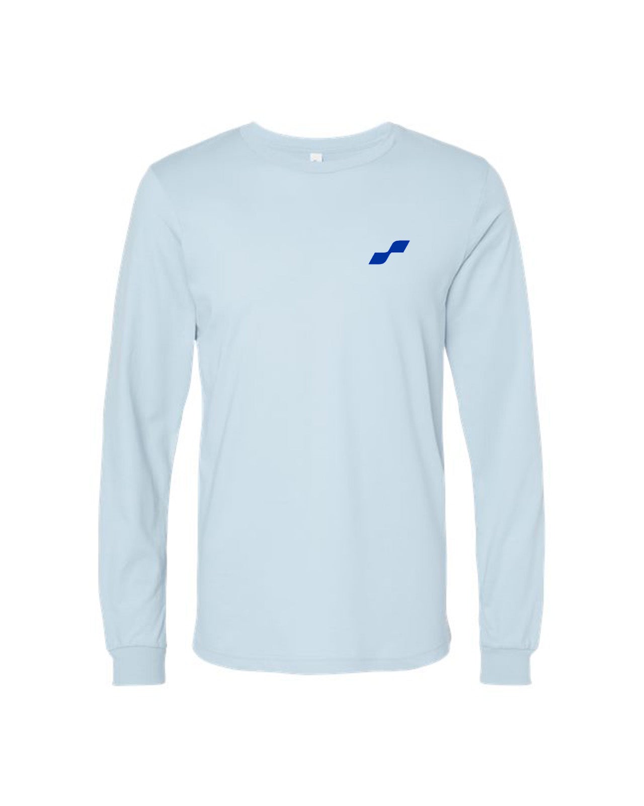 Custom Branded Long Sleeve Tee - Baby Blue