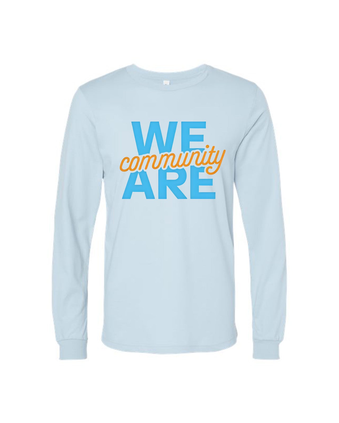 Custom Branded Long Sleeve Tee - Baby Blue