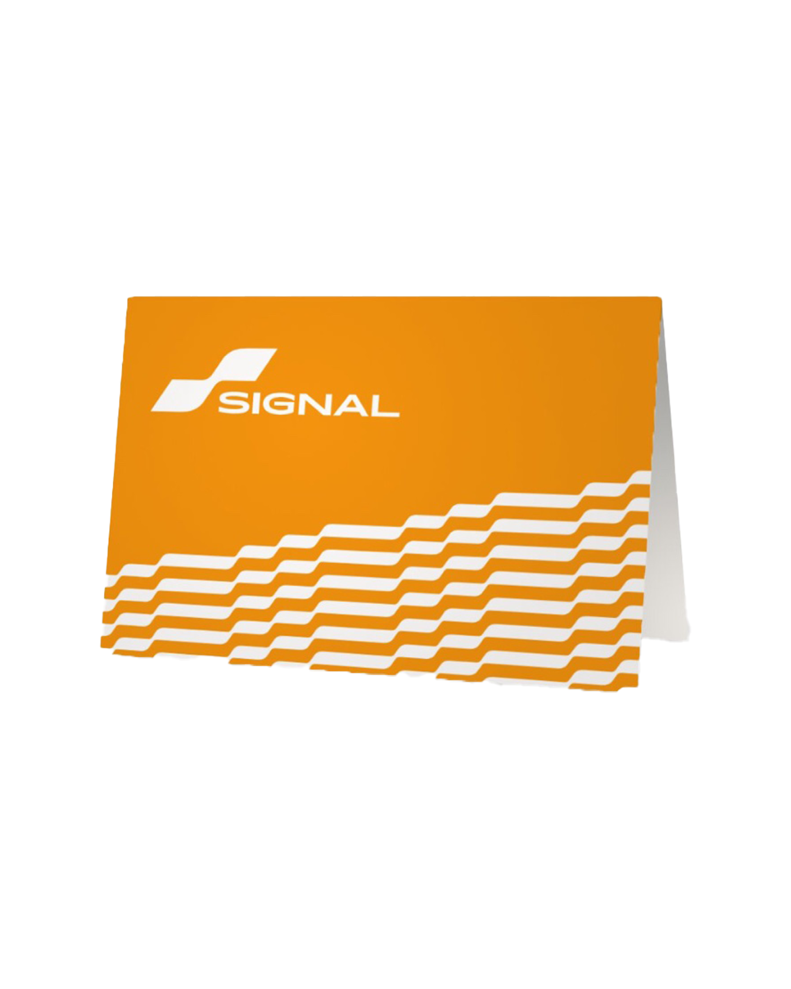 Signal Orange Blank Card