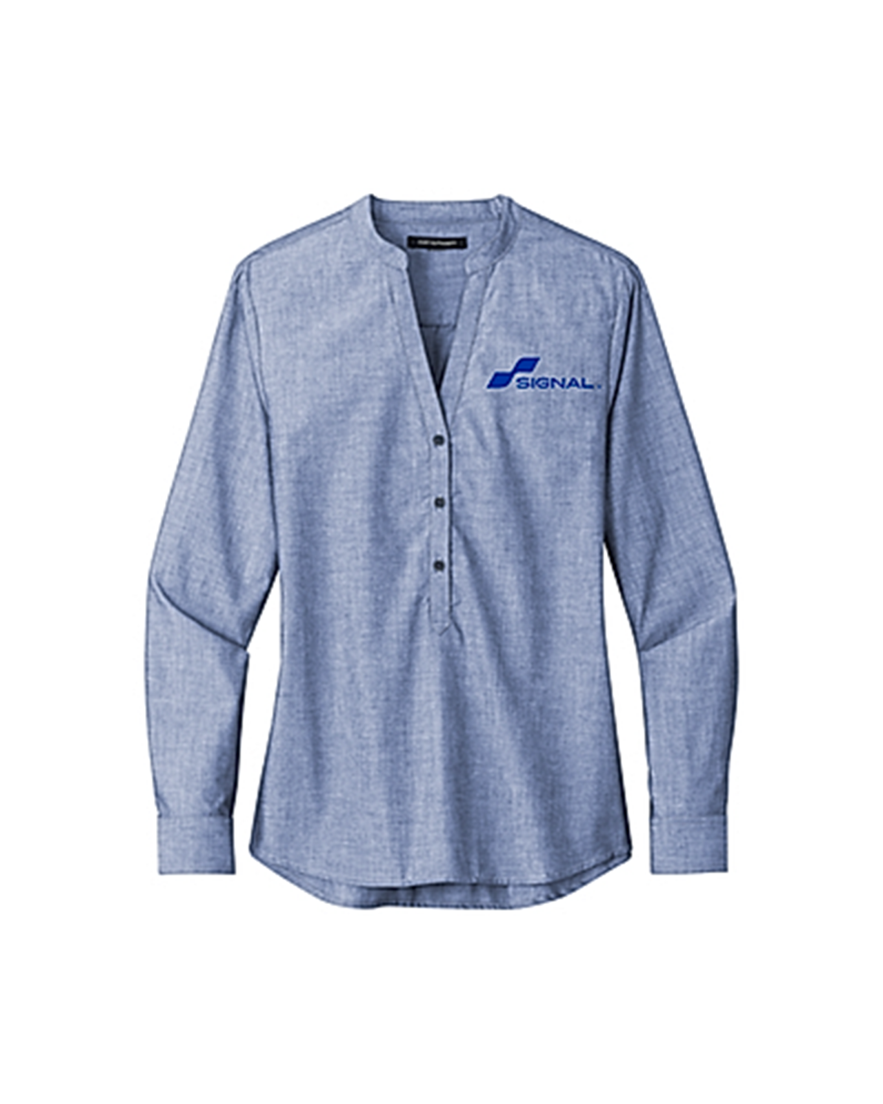 Port Authority Women's Long Sleeve Chambray Easy Care Shirt
