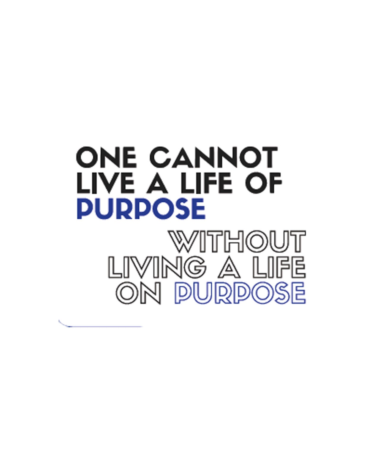 Sticker - (Live with Purpose)