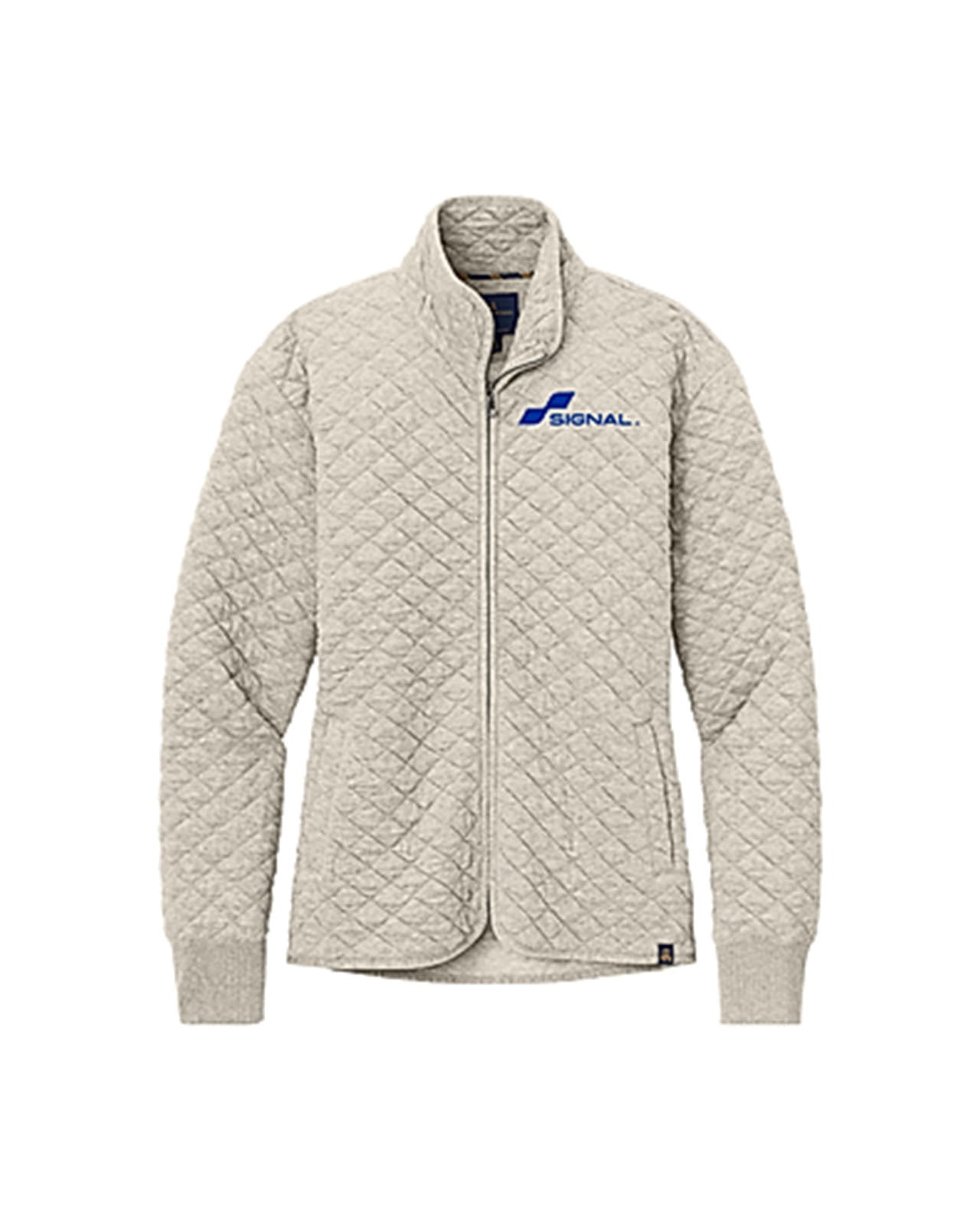 Brooks Brothers Womens Diamond Quilt Full-Zip