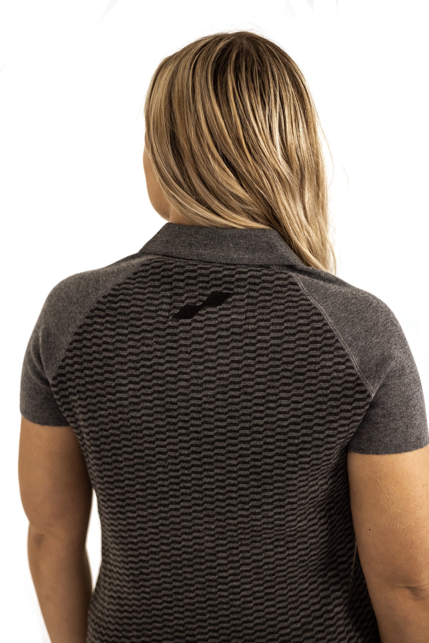 Women's Knit Executive Polo - Grey