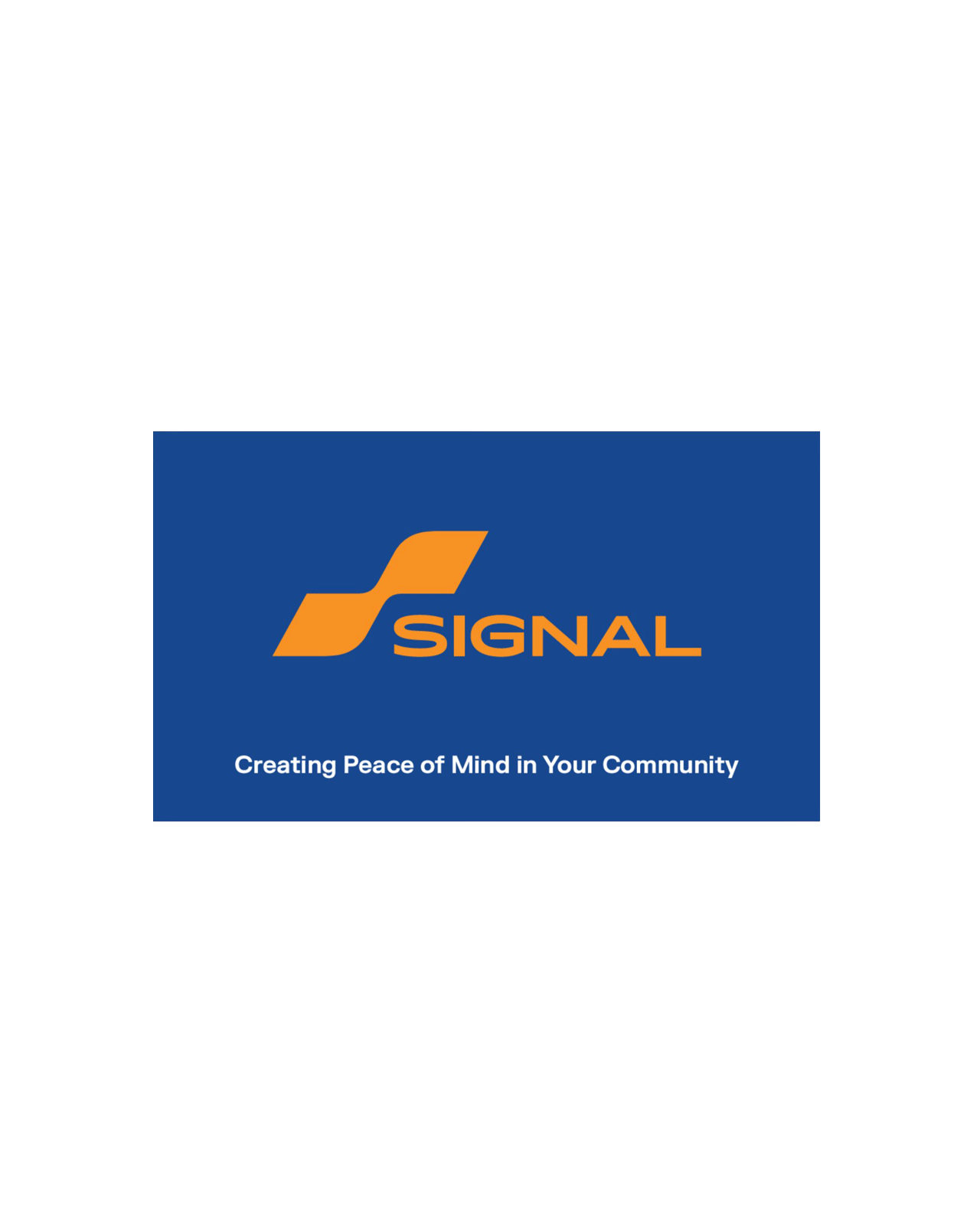 Signal Plastic Business Cards