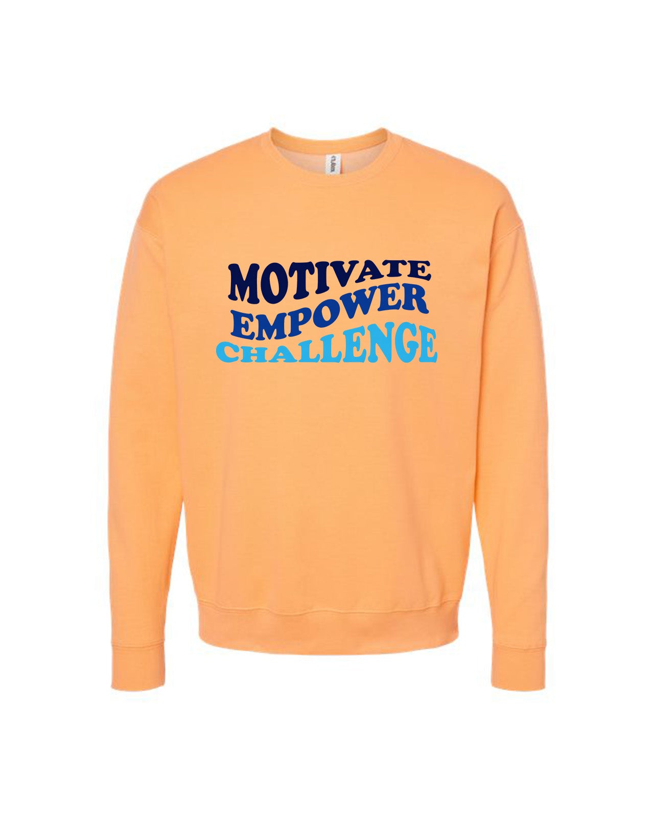 Custom Branded Crewneck Sweatshirt - Cantaloupe