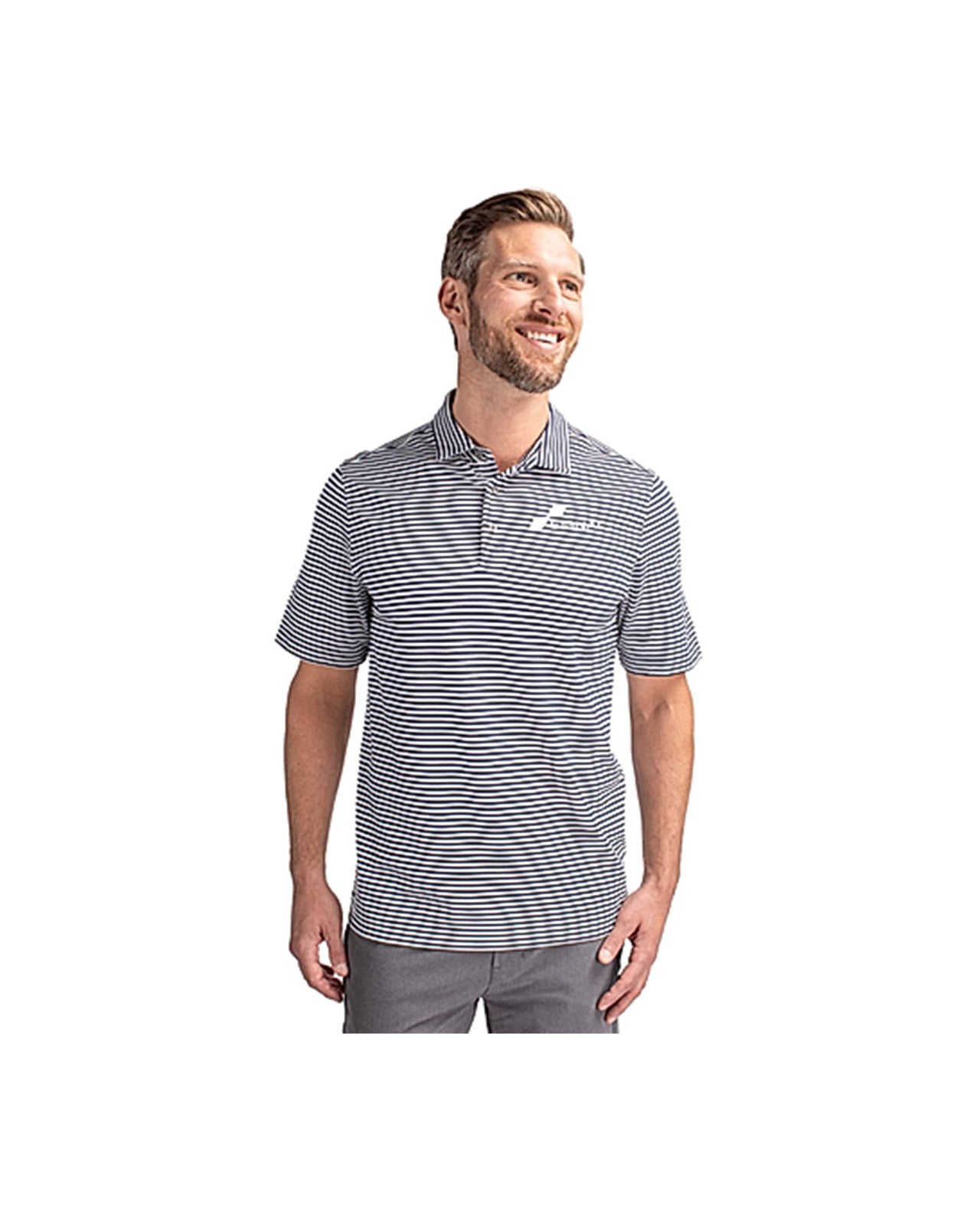 CutterBuck Cutter & Buck Virtue Pique Stripe Recycled Men's Polo