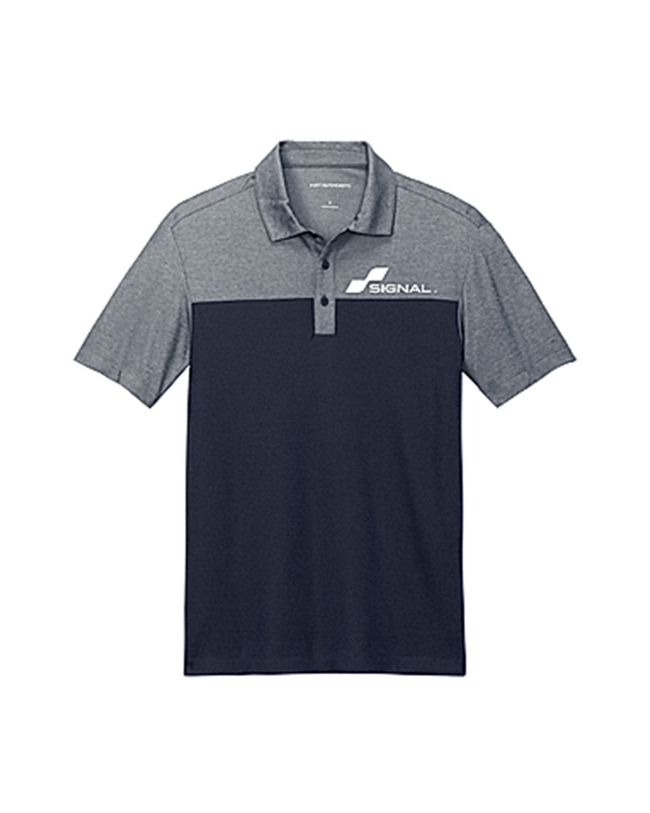 Port Authority Fine Pique Blend Blocked Polo