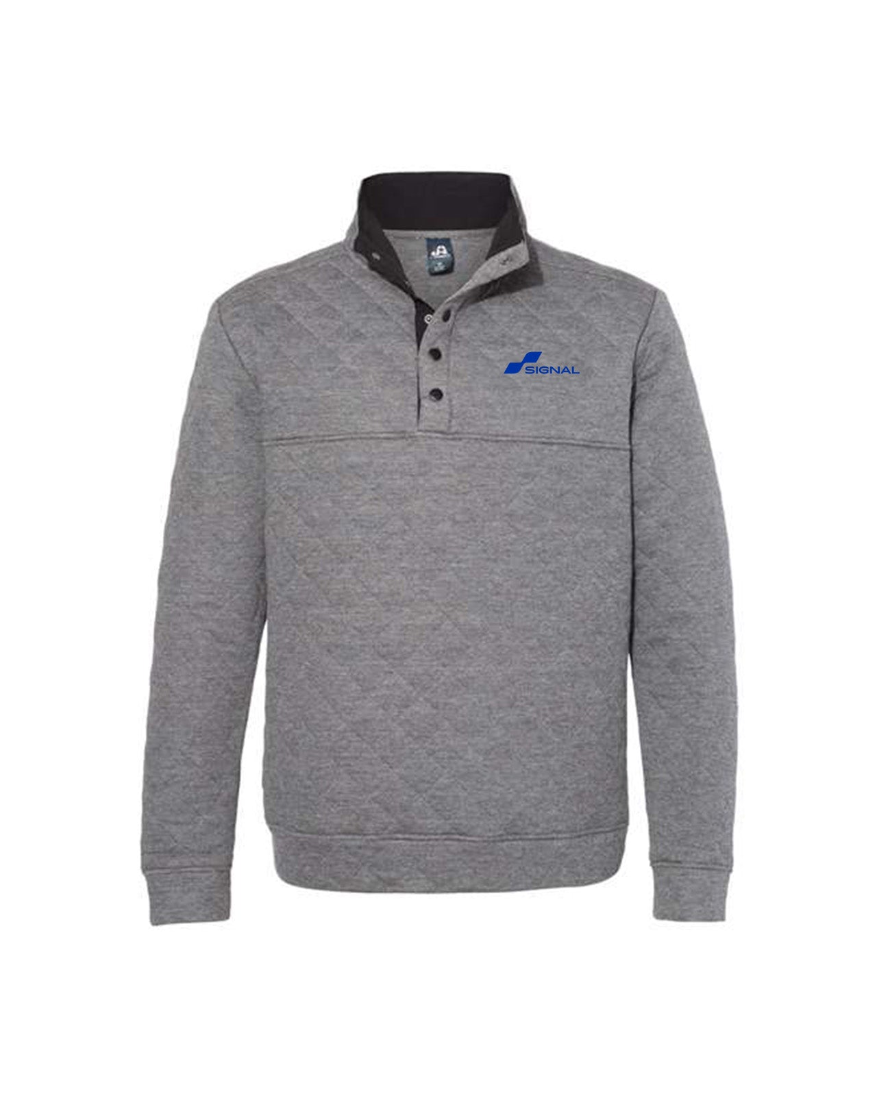 J. America Adult Quilted Snap Pullover