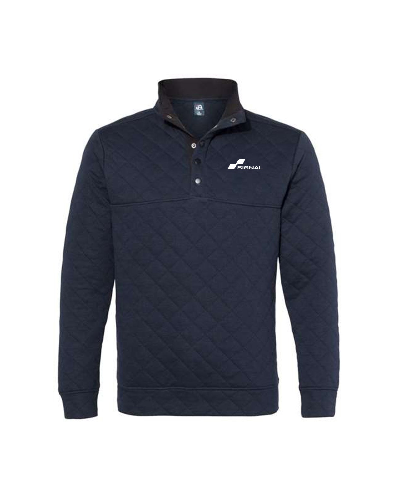 J. America Adult Quilted Snap Pullover