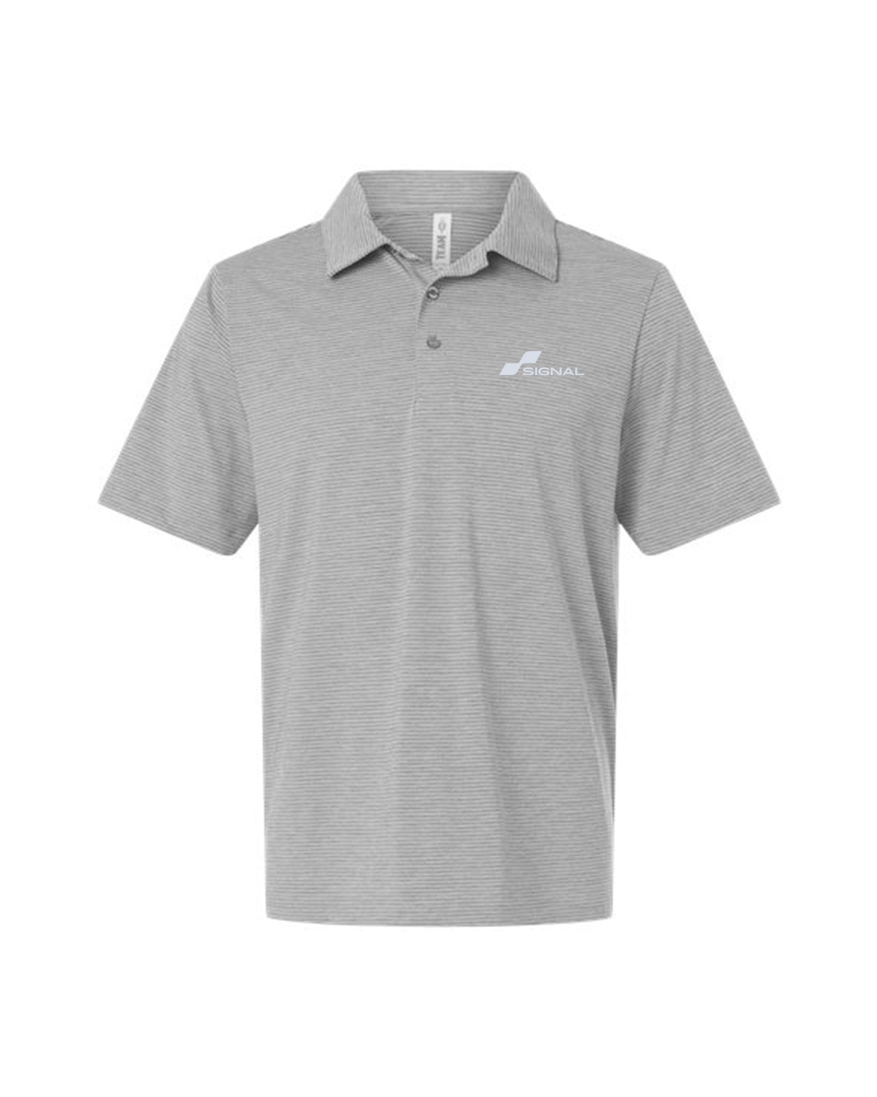 Men's Relay Heathered Stripe Polo