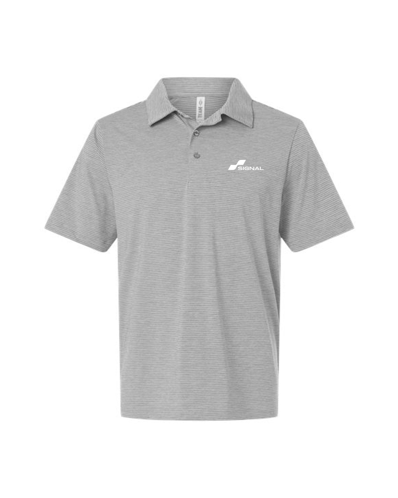 Men's Relay Heathered Stripe Polo