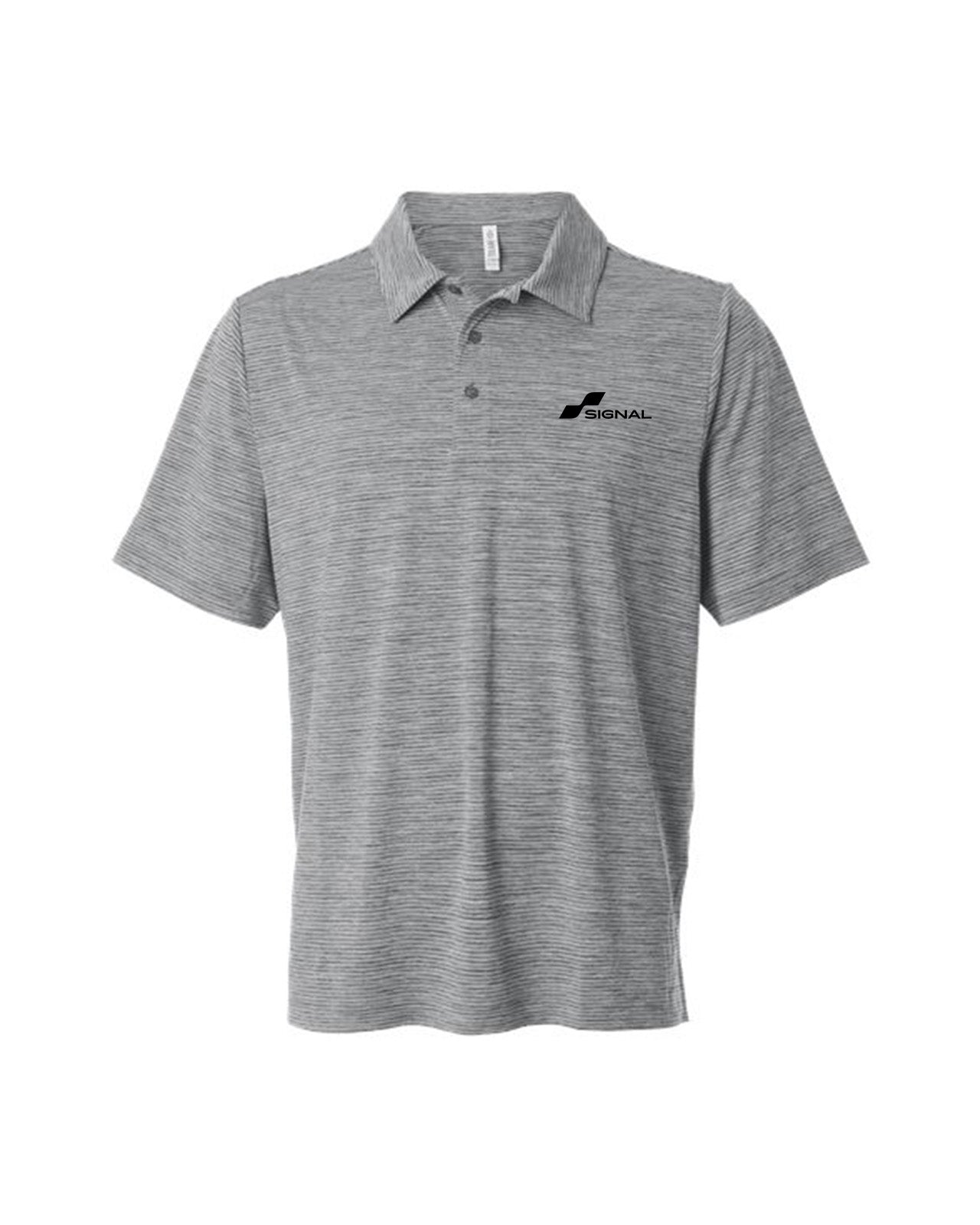 Men's Relay Heathered Stripe Polo