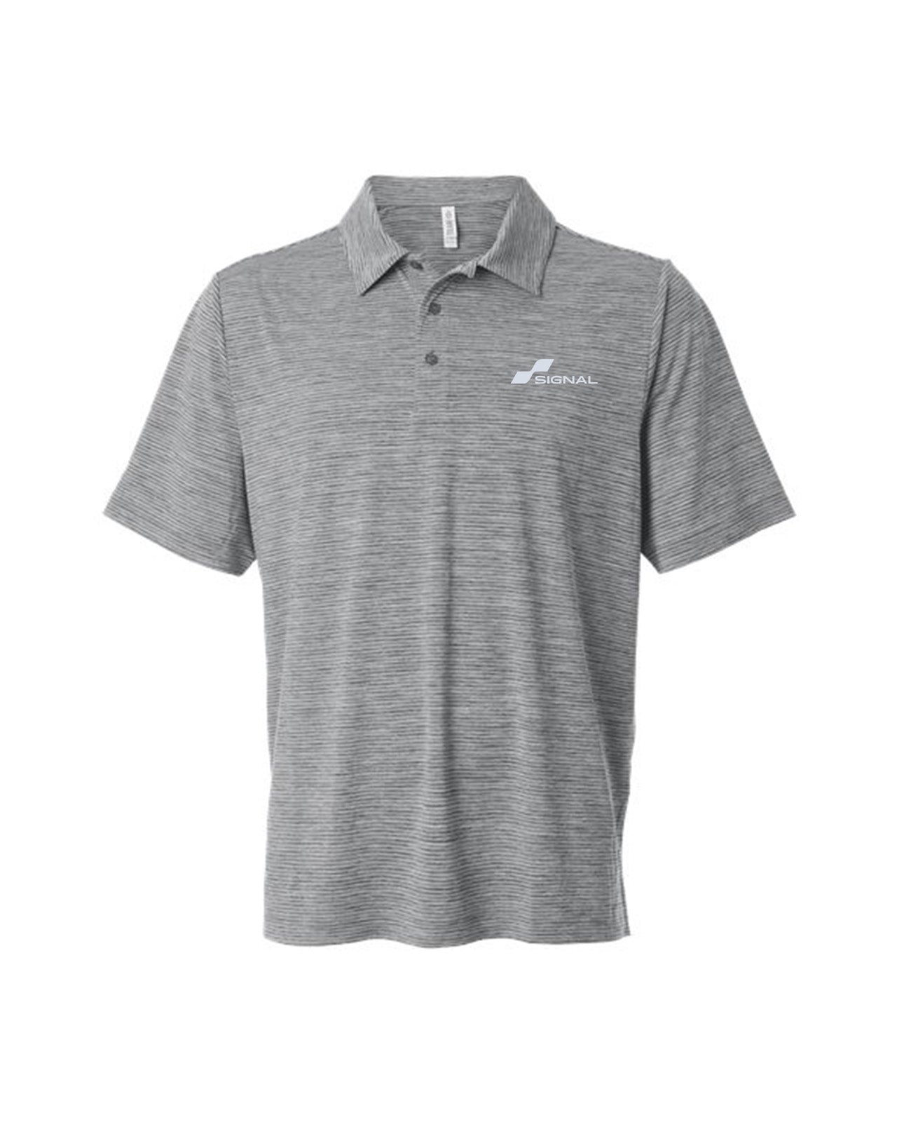 Men's Relay Heathered Stripe Polo