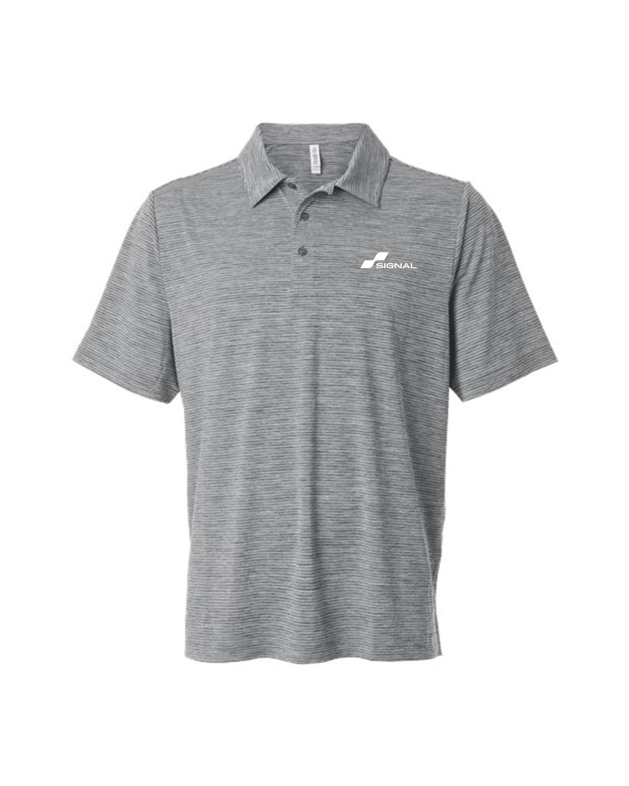 Men's Relay Heathered Stripe Polo