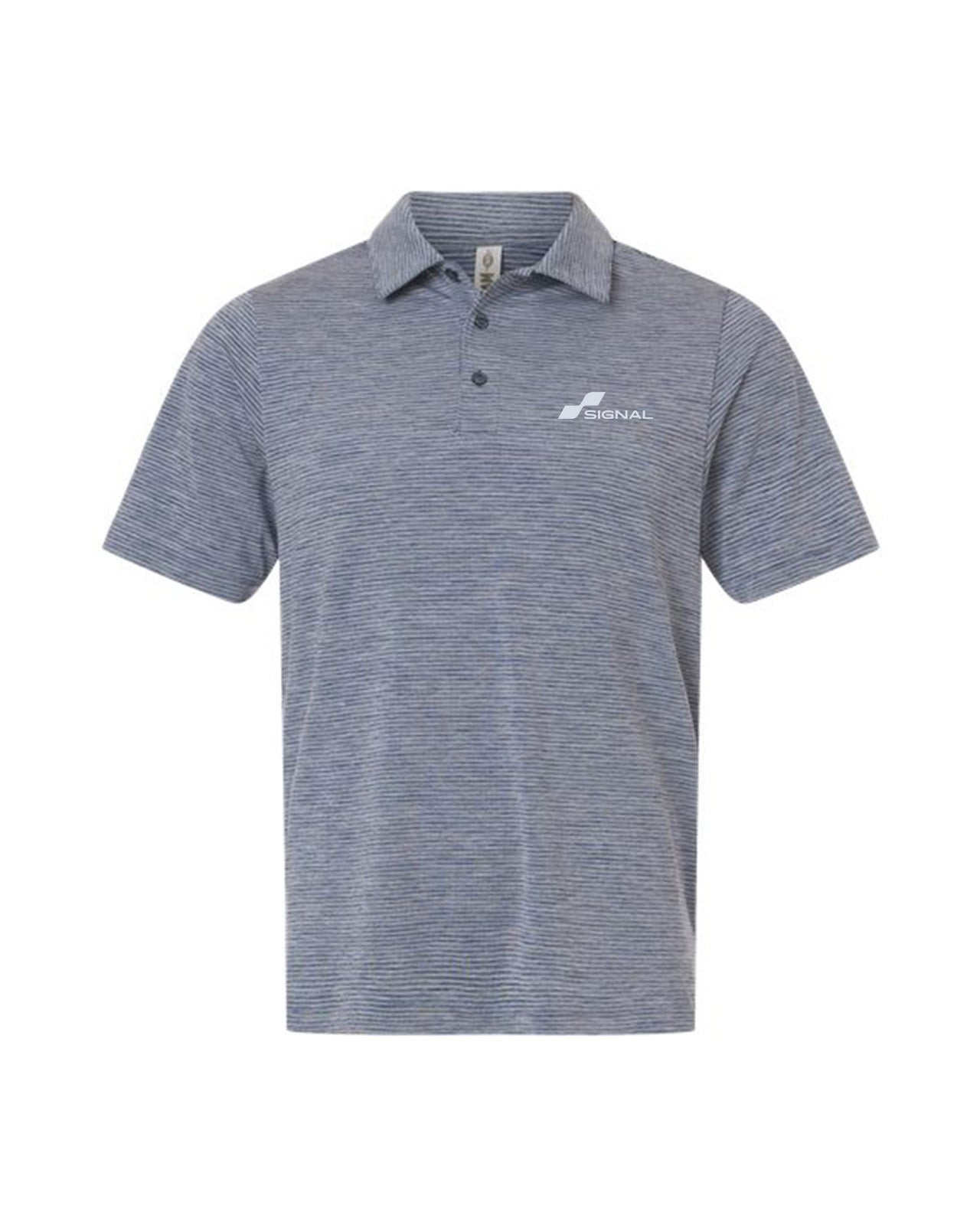 Men's Relay Heathered Stripe Polo