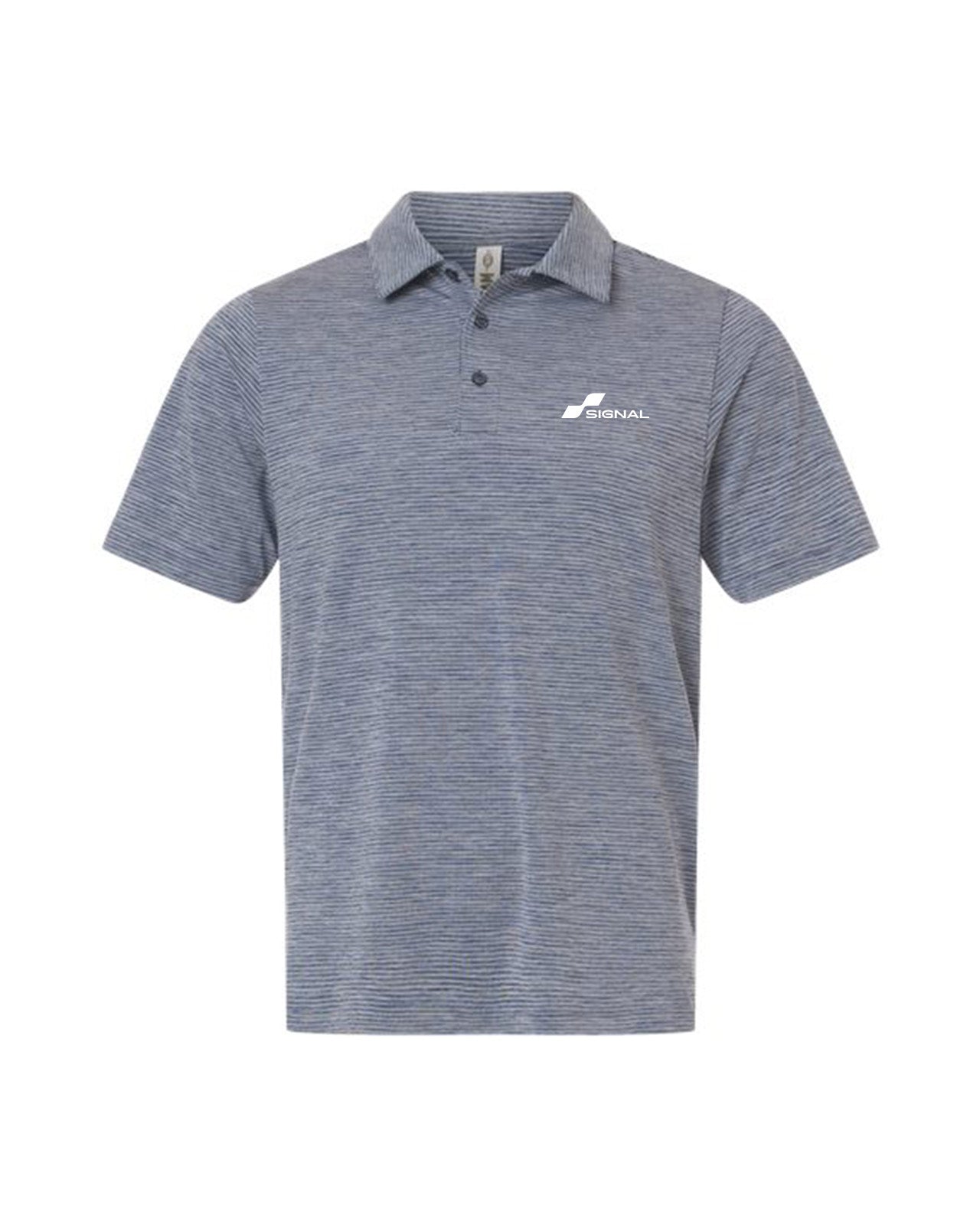 Men's Relay Heathered Stripe Polo