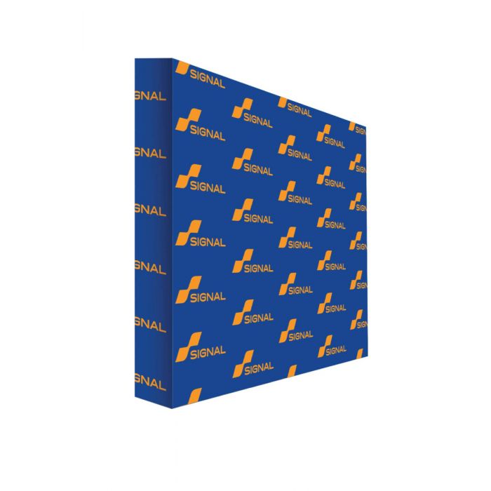 Blue 10 x 7.5 ft. RPL Fabric Pop Up Display Straight With End Caps and Carrying Case
