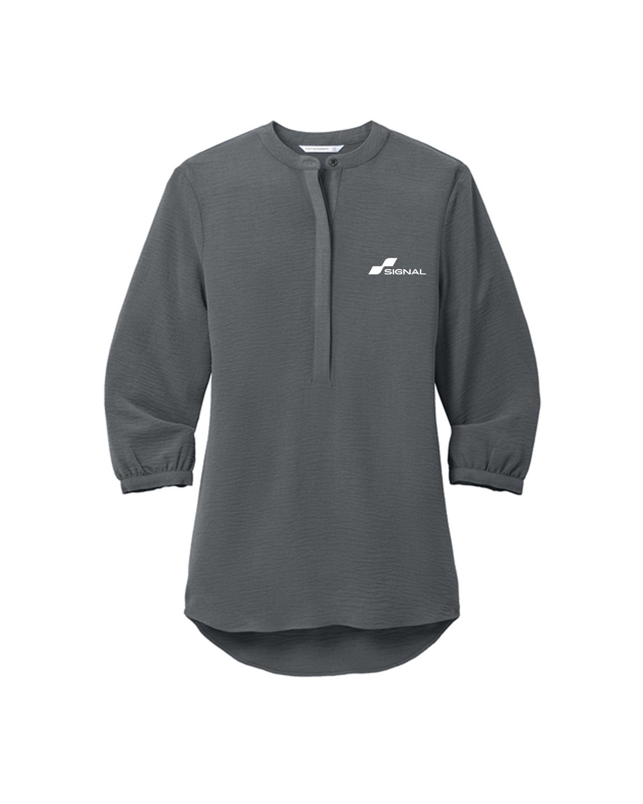 Port Authority Women's 3/4 Sleeve Textured Crepe Tunic