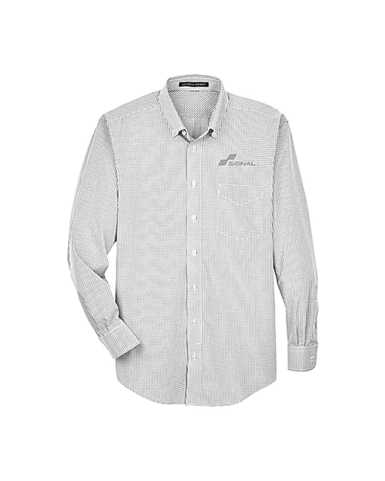 Devon & Jones Men's Crown Woven Collection Gingham Check