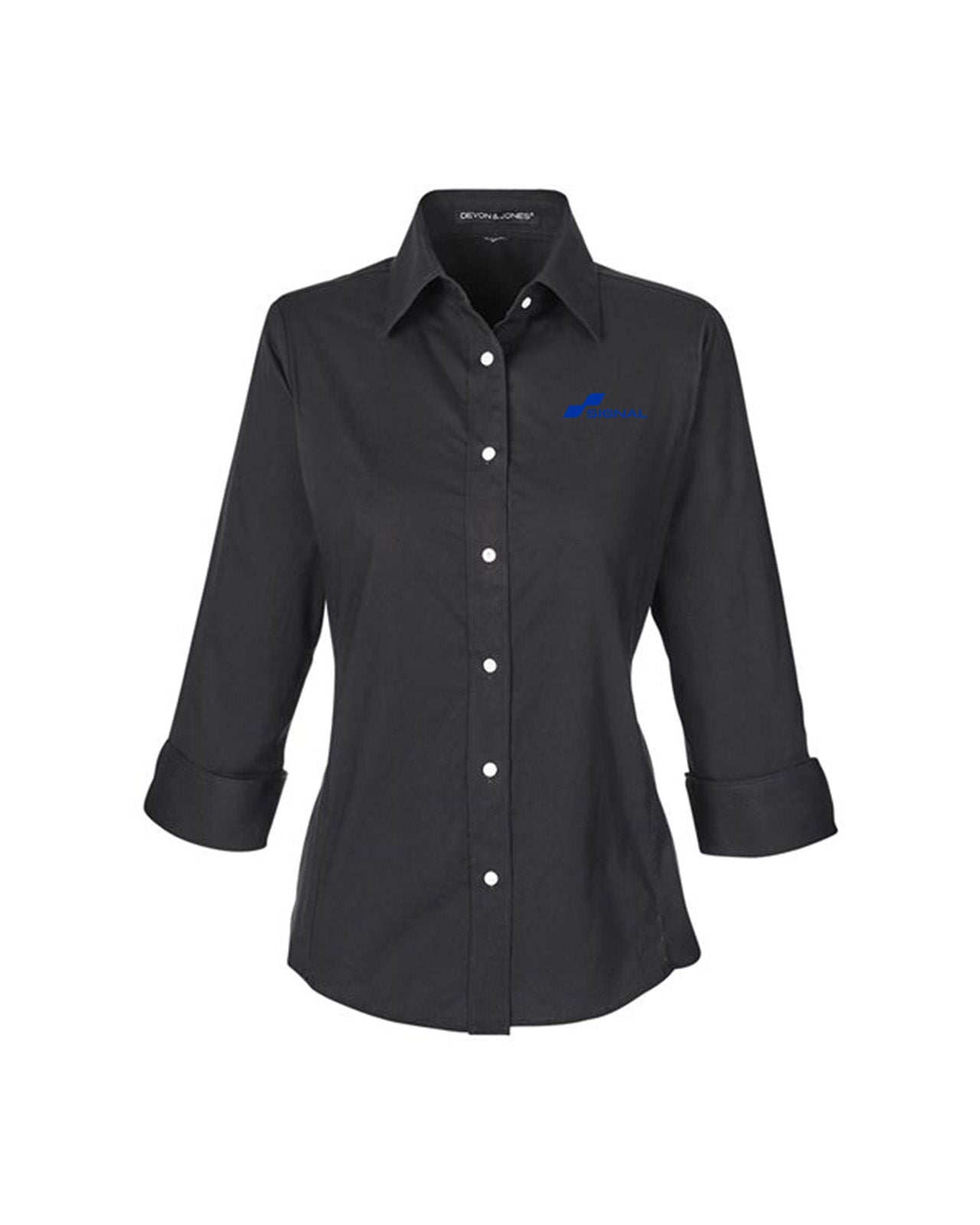 Devon & Jones Ladies' Perfect Fit 3/4-Sleeve Stretch Poplin Blouse
