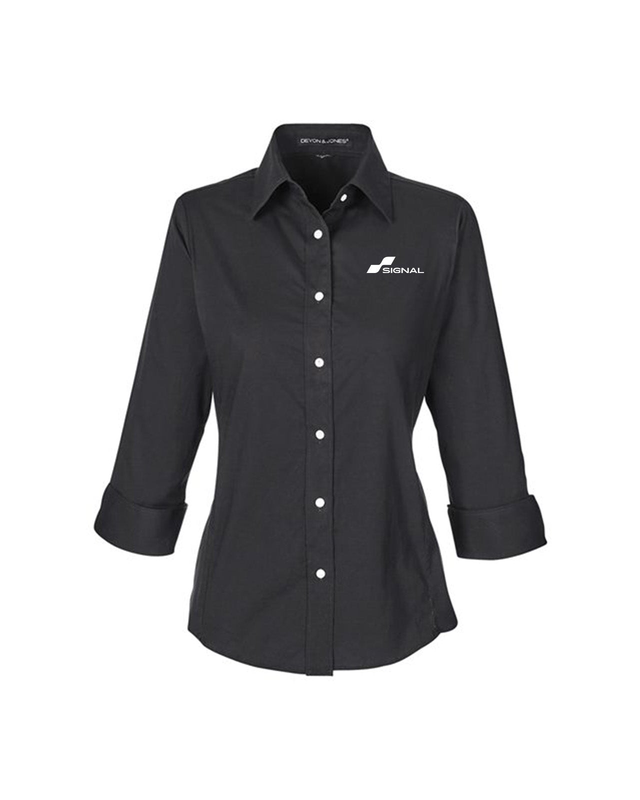 Devon & Jones Ladies' Perfect Fit 3/4-Sleeve Stretch Poplin Blouse