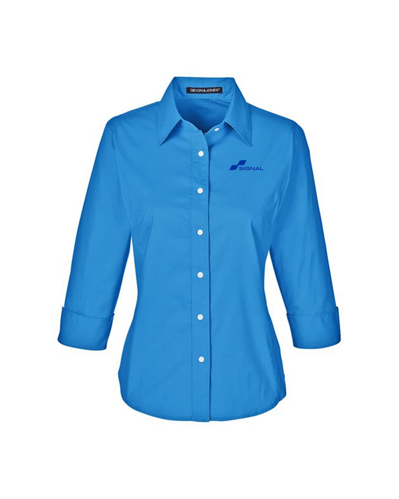 Devon & Jones Ladies' Perfect Fit 3/4-Sleeve Stretch Poplin Blouse