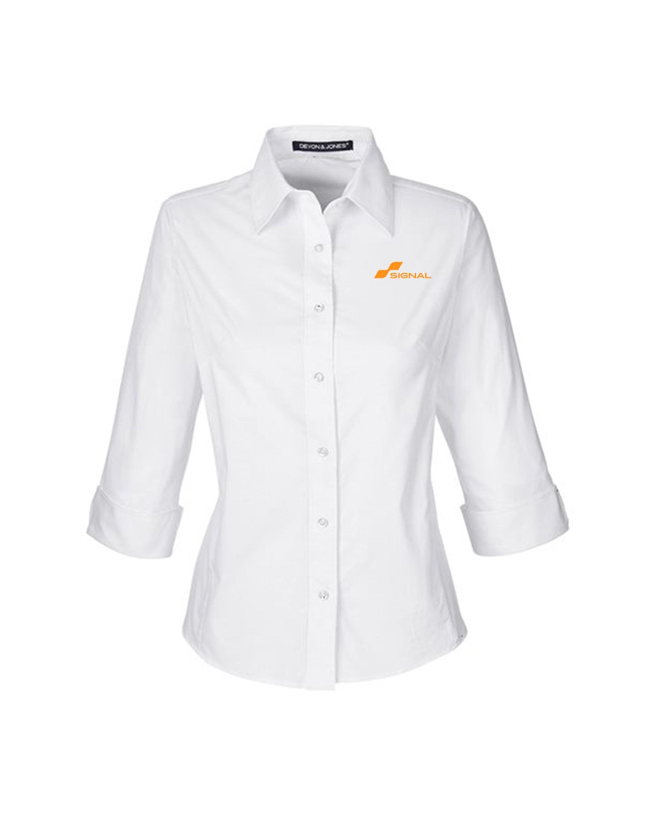 Devon & Jones Ladies' Perfect Fit 3/4-Sleeve Stretch Poplin Blouse