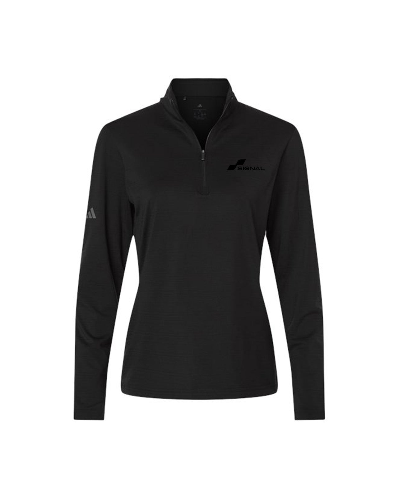 Adidas Women's Textured Stripe 1/4-Zip Pullover