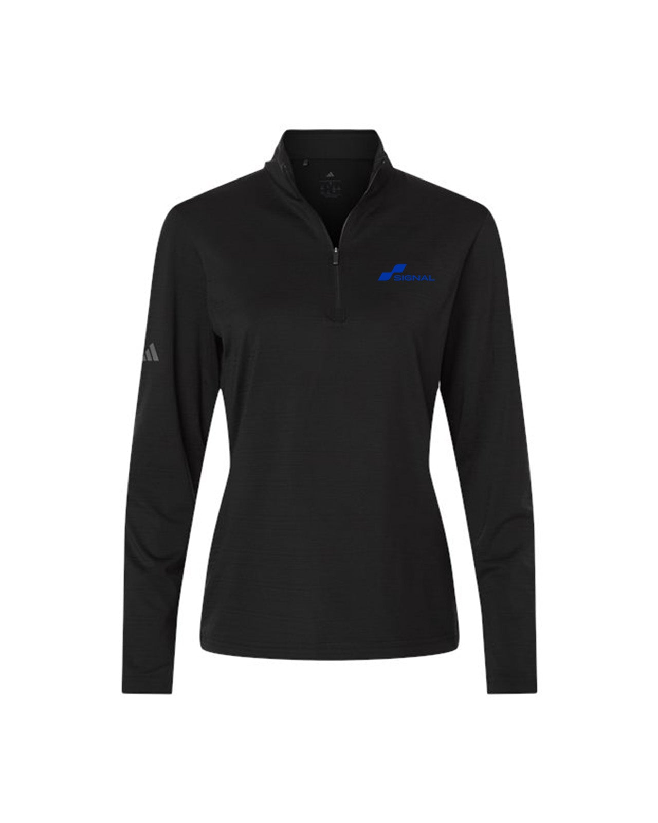 Adidas Women's Textured Stripe 1/4-Zip Pullover