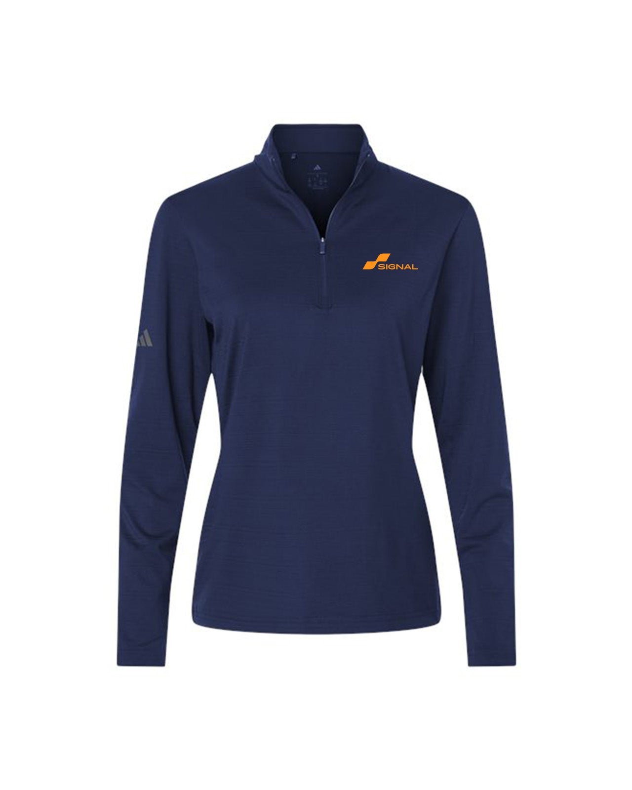 Adidas Women's Textured Stripe 1/4-Zip Pullover