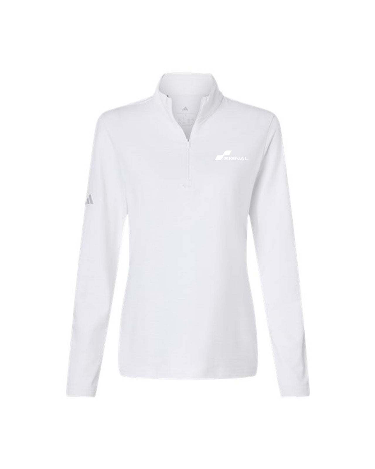 Adidas Women's Textured Stripe 1/4-Zip Pullover