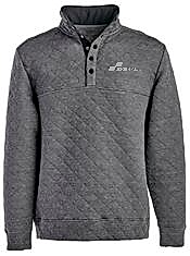 J. America Adult Quilted Snap Pullover