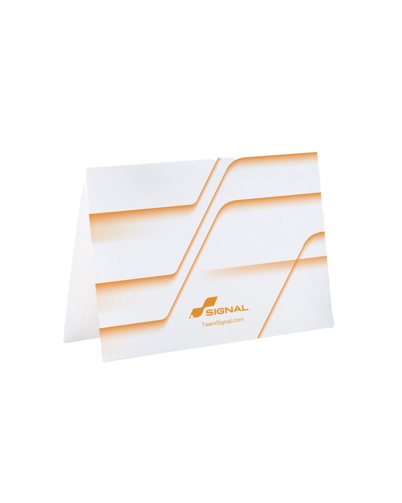Signal Blank Card - White/Orange