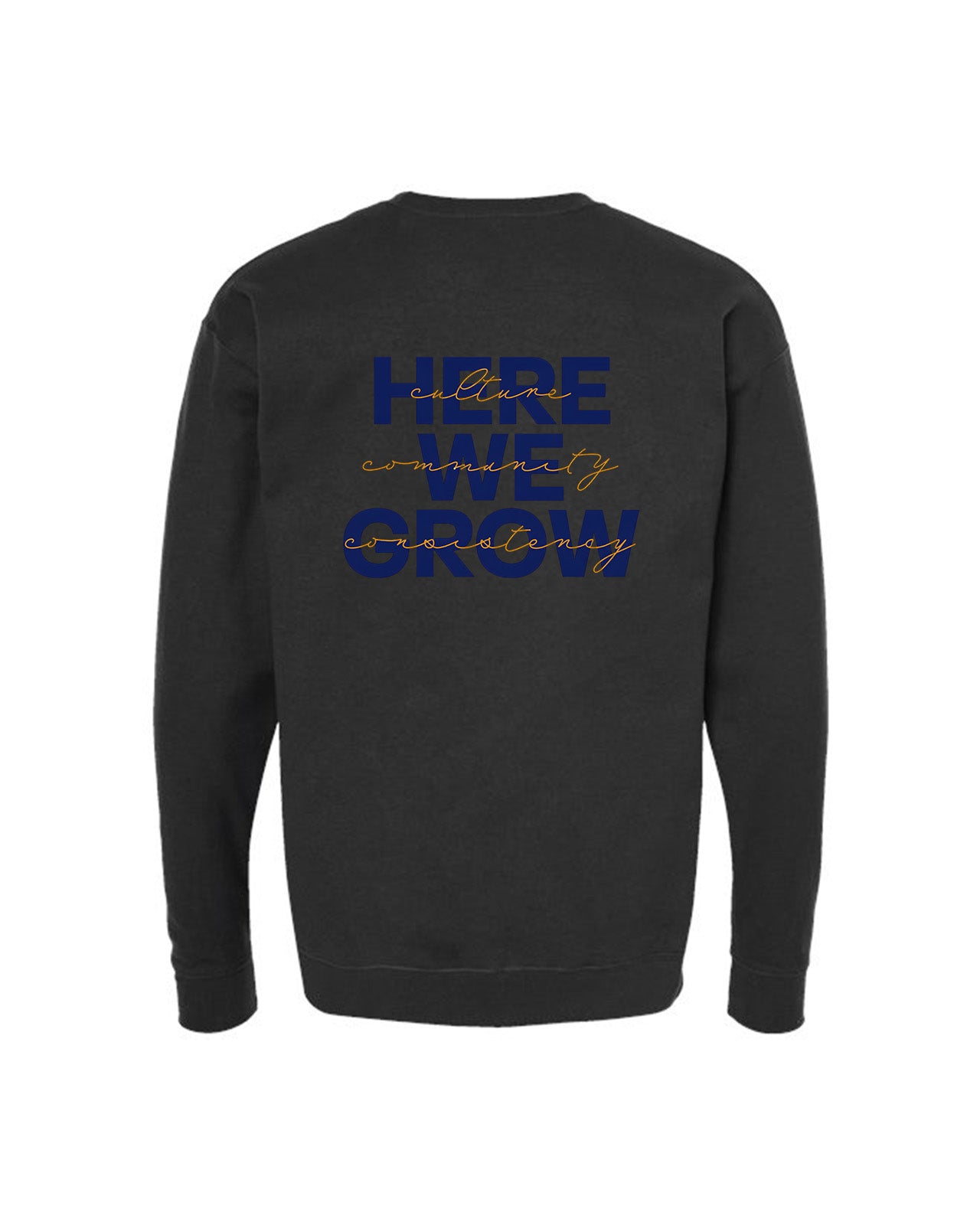 Custom Branded Crewneck Sweatshirt - Black