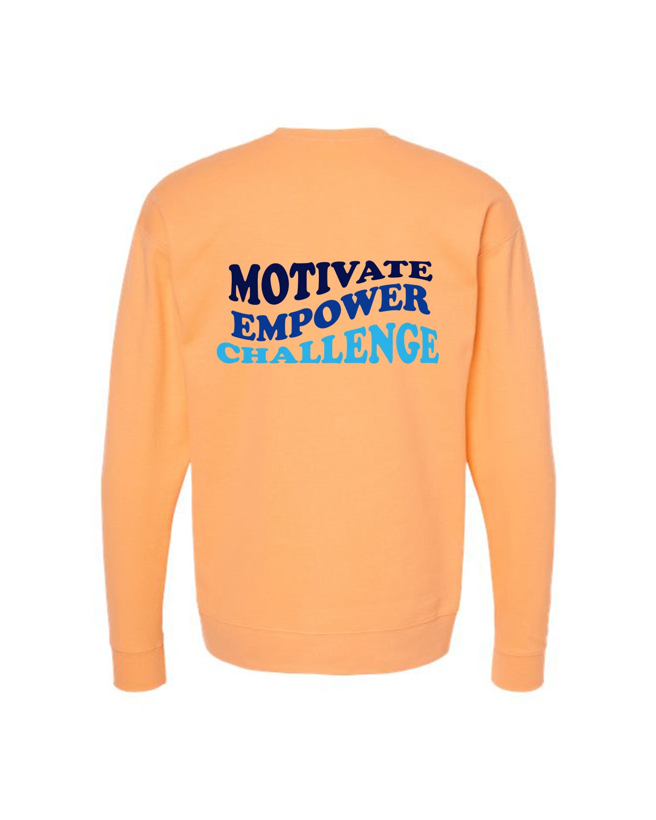 Custom Branded Crewneck Sweatshirt - Cantaloupe